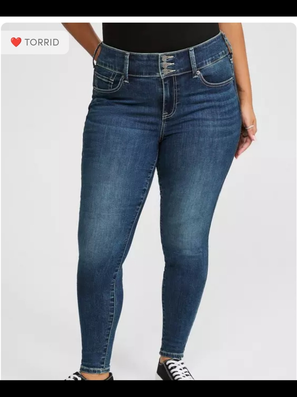 Torrid Dark Wash High-Rise Skinny Jegging